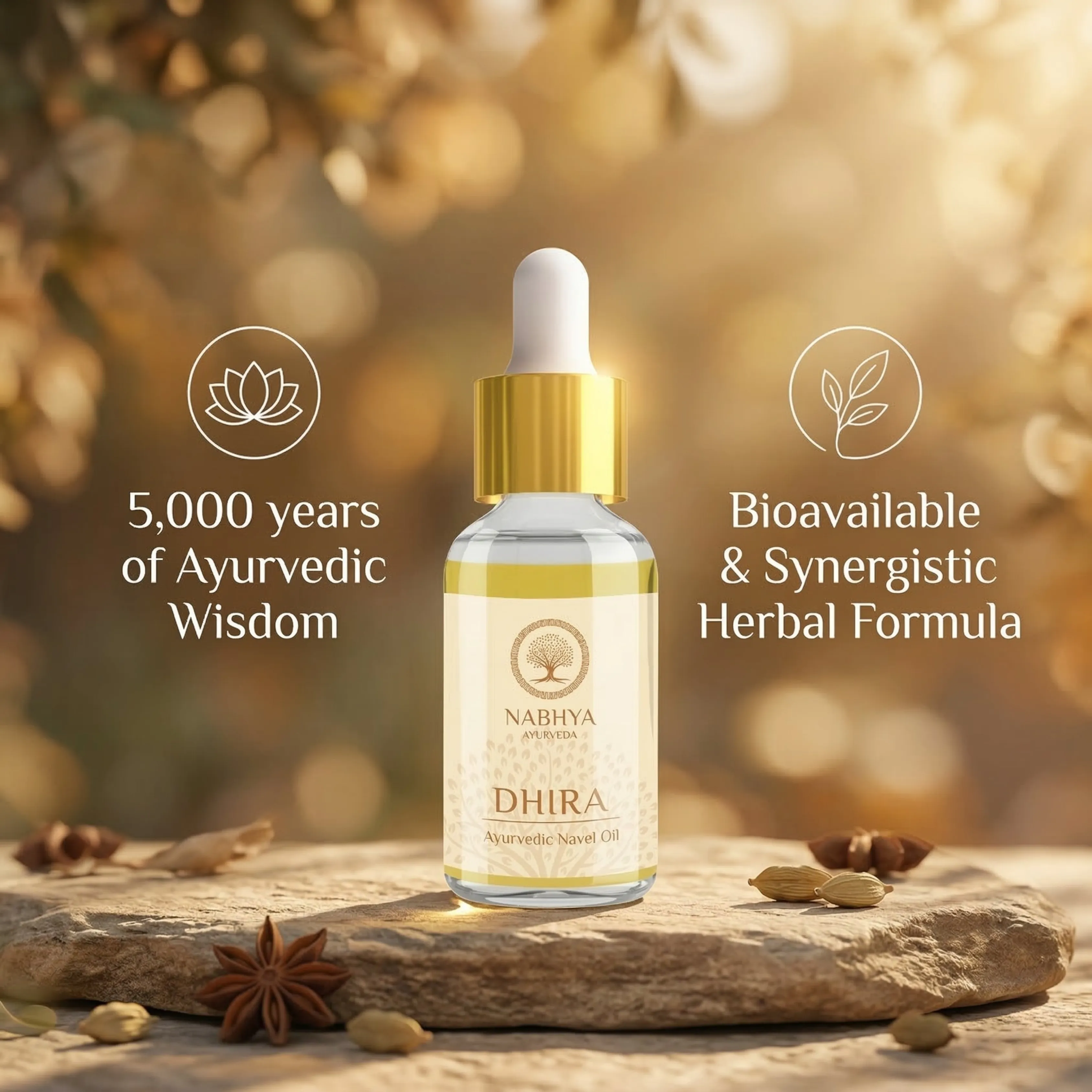 Nabhya Dhira – Ayurvedic Nabhi Oil - Image 3